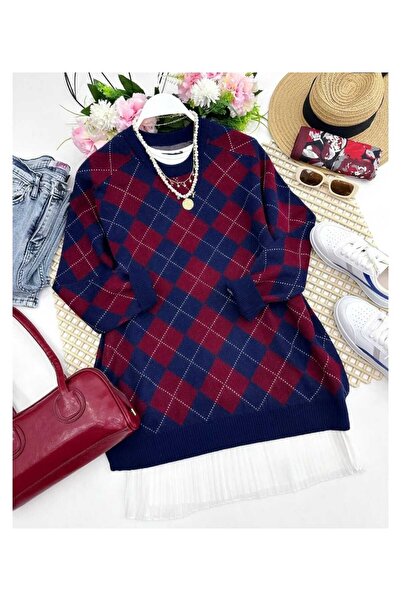 MODA VEDAT Square Patterned Knitwear Sweater