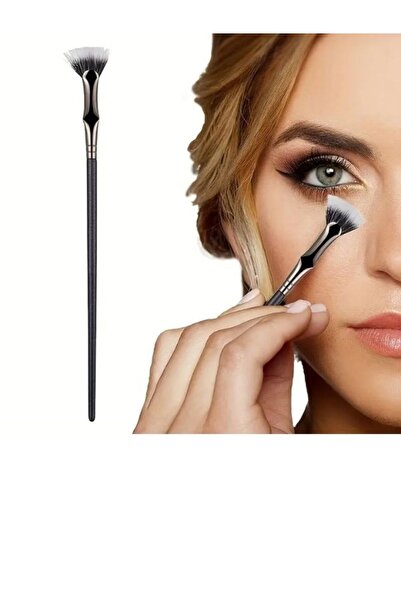 Genel Markalar Çift Katmanlı Yelpaze Şeklinde Kirpik Fırçası