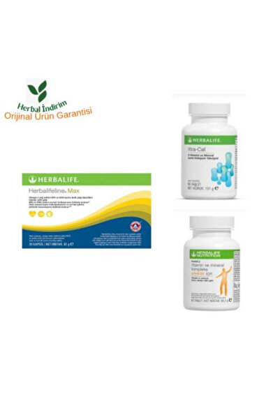 Herbalife Erkek Vitamin + Kalsiyum Tablet+ Omega Yaşam Seti (%100 Orijinal Ür...