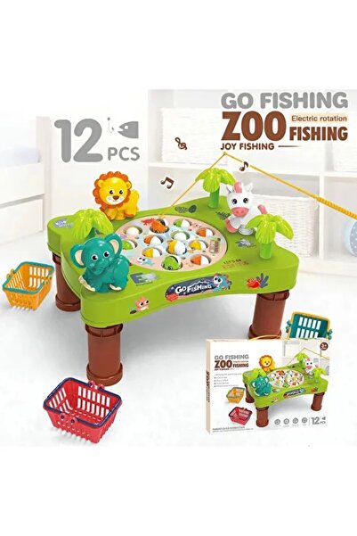 Vovo Store Hayvanat Bahçesi Balık Tutma Oyunu | Mıknatıslı Eğitici Oyuncak Seti