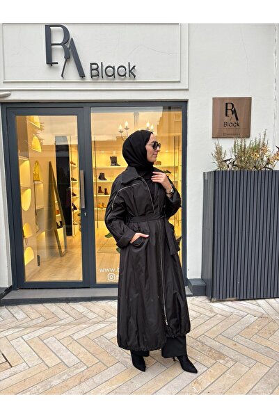 MissWhence 38506 women's black overcoat