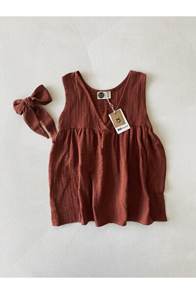 RG Brand Girl's Muslin Dress |   Summer, Comfortable and Breathable 100% Cotton Fabric_Rg1715