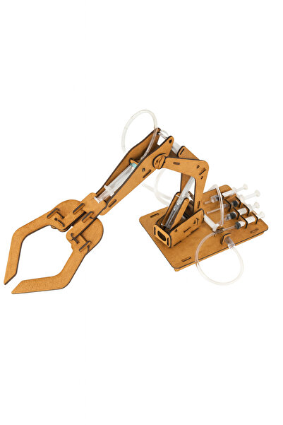 Junior Da Vinci Hidrolik Robot Kol Yapım Seti – STEM Bilim Oyuncağı, Sıvı Basıncıyla Hareket Eden Mekanik Kol