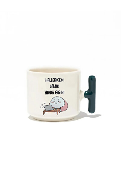 baskigo.com Halledicem but Which One Latte Cup - Gift Ceramic Mug