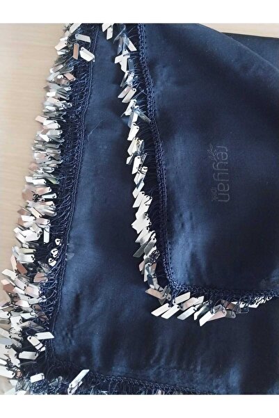 Papatyam Handmade Crochet Sequin Embroidery//Crochet Embroidered Yemeni/Handmade Dowry Veil/100X100/Reyyan Yemeni