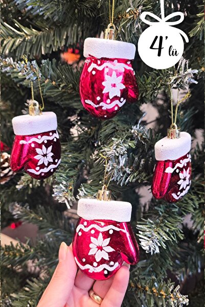 PEKSHOP Glove Shaped Christmas Tree Ornament 4 Pack