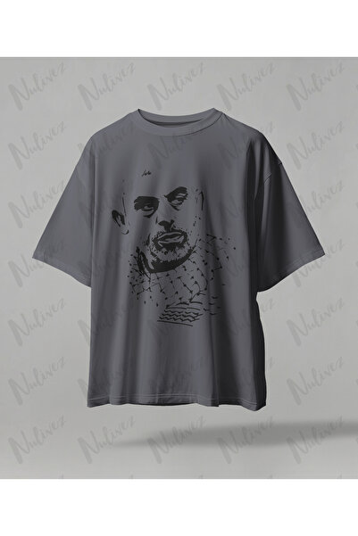 Nulivez تي شيرت فلسطين يحيى سينفار بتصميم مطبوع عالي الجودة للجنسين مقاس كبير