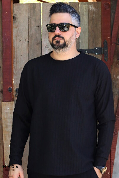 Nyda Collections material reiat pentru bărbați, cu mânecă lungă, cu dungi de ...