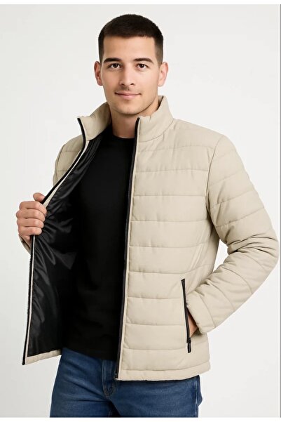 Monsi Tekstil Erkek Bomber Mont Ceket – Su İtici Kumaş, Kapitone Astarlı, Fermuarlı, Kışlık