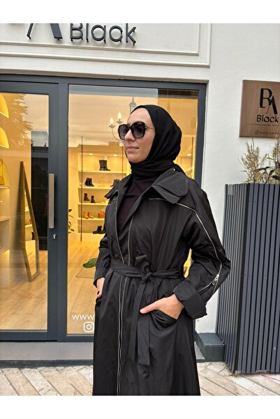 MissWhence 38506 women's black overcoat