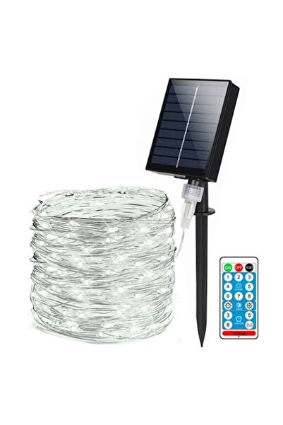 EDAR Lumini de Crăciun cu energie solară, 30 m, 300 LED-uri, sârmă de cupru, ...