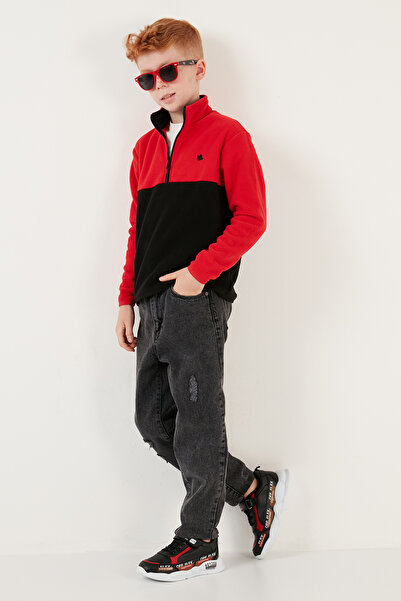 Lela Soft Textured Half Zip Color Block Stand Collar 2-Pack Fleece Children's Polar 5905004S2