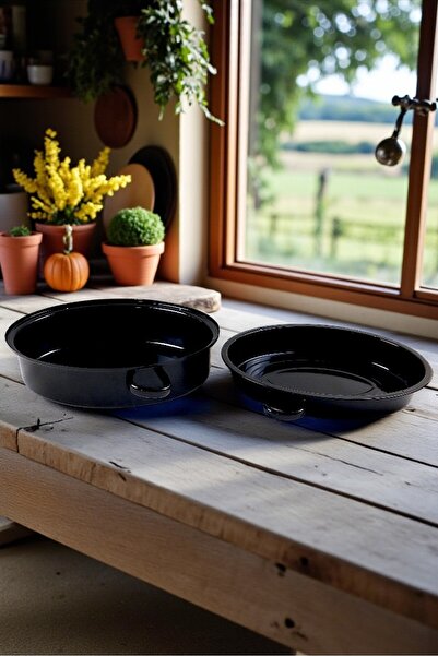 İnci Emaye 36.5 cm Enamel Clam Pot, Serving, Dining, Camping, Picnic, Dowry, 9500 ml