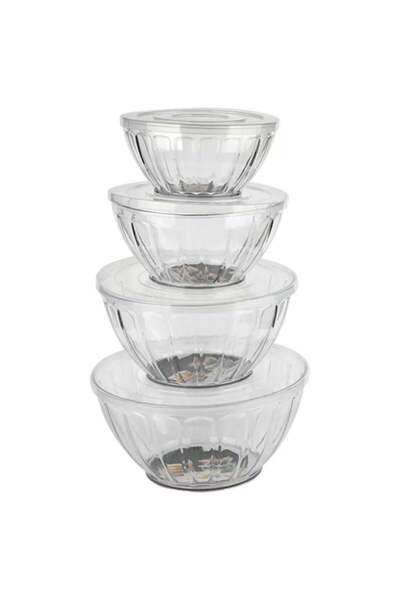 BASURRAH مجموعة من الحاويات البلاستيكية للأطعمة والخضروات