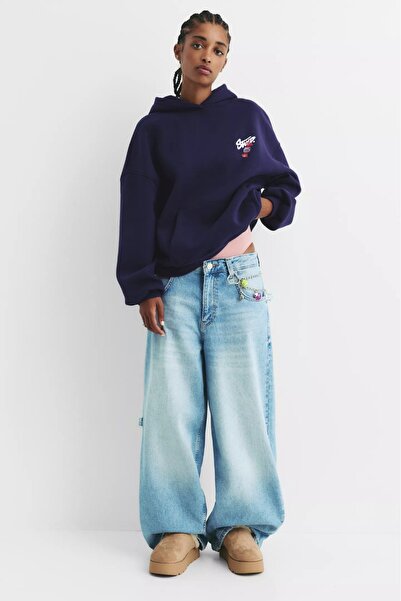 Flaubert -Kadın baskılı sd sweatshırt 3iplik kaliteli kumaş oversize kesim