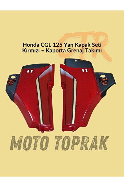 Genel Markalar Honda CGL 125 Yan Kapak Seti Kırmızı – Kaporta Grenaj Takımı
