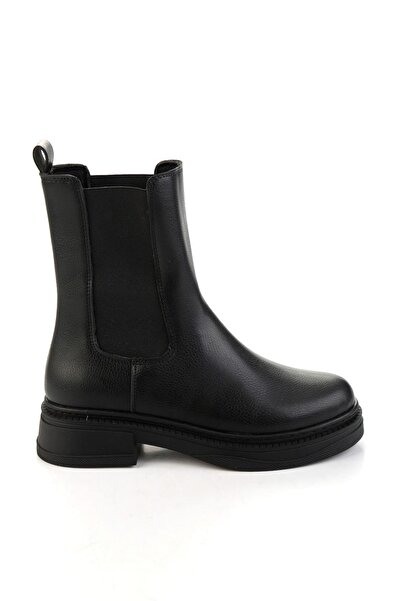Bambi Siyah Kadın Bot & Bootie K02875110109