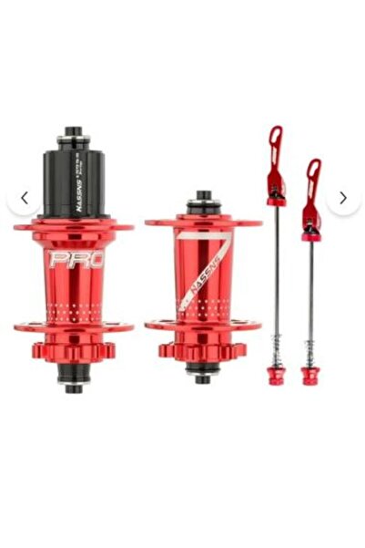 BİKE SKY HASSN'S PRO 7 32H Kırmızı Ön-Arka Jant Göbek Takımı, Göbek Seti