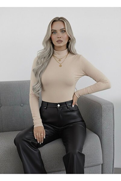 hashtag Női garbós, hosszú ujjú body – Basic Plain Model 3 csomag