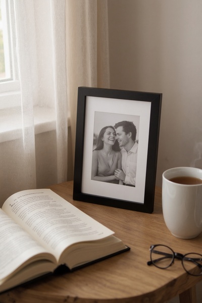 EMNASA ΞΥΛΙΝΗ ΚΟΡΝΙΖΑ ΜΕ ΓΥΑΛΙ ΣΤΗΝ ΠΡΟΣΟΨΗ, ΣΕΤ 4 ΤΕΜΑΧΙΩΝ, 18Χ13, ΔΙΑΚΟΣΜΗΤ...