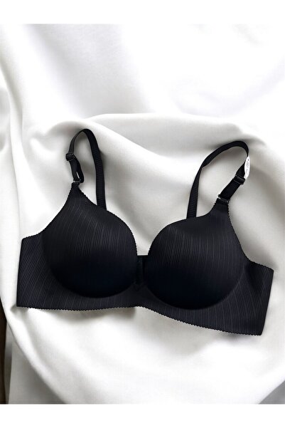 MELİBRA İz Bırakmayan Lazer Kesim Kadın Dimitri Siyah Sütyen