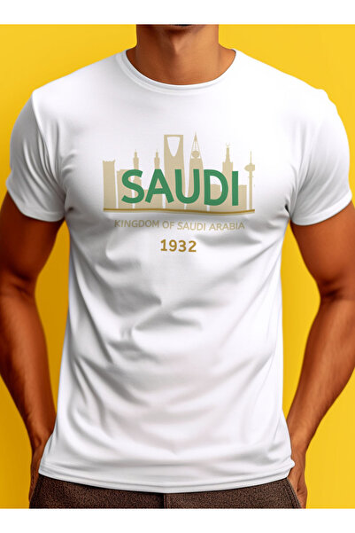 LOWHA Cotton T-Shirt for Saudi National Day or Everyday Saudi Pride Wear for Women & Men