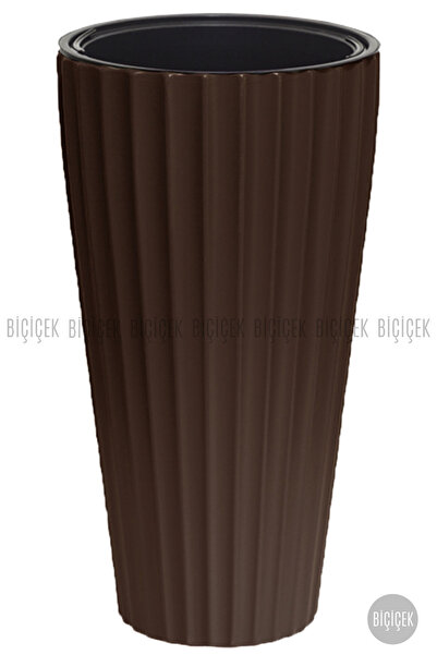 BİÇİÇEK Lilyum Vazo Saksı 58-70 CM ve İç Kova Dahil