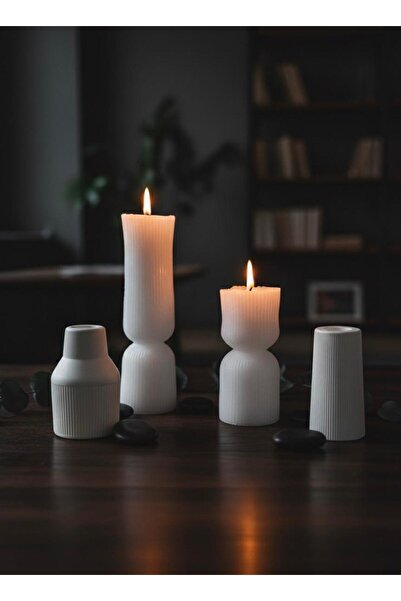 VARKAL 2 vaze Pinterest, 2 lumânări pe coloană, set de 4 - set decorativ lucr...