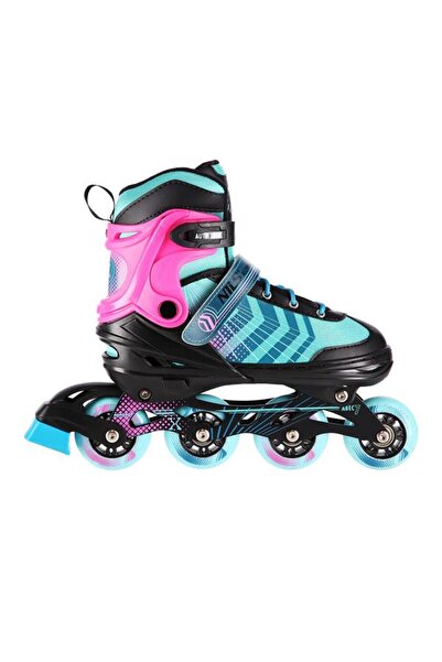 Other NH18192A 4in1 BLACK-PURPLE SIZE S(29-33) ROLLER SKATES WITH HOCKEY SLEEVE NILS EXTREME