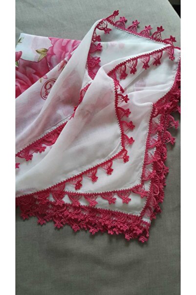 Papatyam Handmade Crochet Writing//Crocheted Yemeni/Handmade Dowry Veil/100X100/Cenk Yemeni