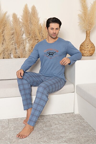 Sude HOMEWEAR Чоловічий комплект піжами з довгим рукавом