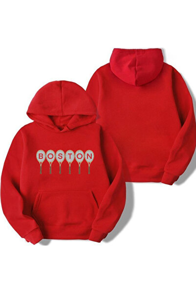 Sebesta Fashion New Season Boston Printed 3 Yarn Cotton Hooded Sweatshirt