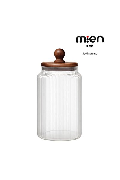 MİEN AKASYA KAPAK BALL CAM KAVANOZ 1700ML