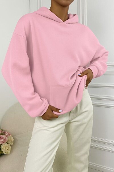 BENROMA 3-нишка плетена суитшърт с качулка