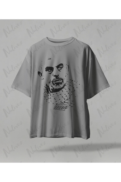 Nulivez تي شيرت فلسطين يحيى سينفار بتصميم مطبوع عالي الجودة للجنسين مقاس كبير