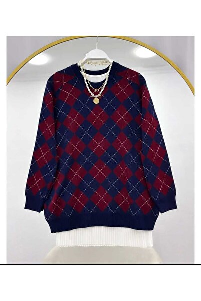 MODA VEDAT Square Patterned Knitwear Sweater