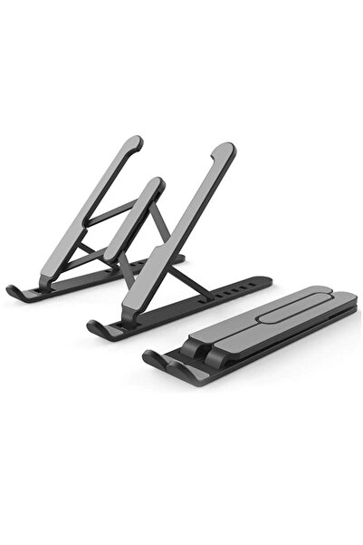 Quasar & Co. Laptop and Tablet Stand, Quasar & Co., 8 Adjustable Angles, Foldable, Compact, 21 x 9-17 x 26.5 cm,