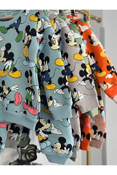 Ciciboom Çocuk Mickey Mouse Desenli Mavi Eşofman Takımı – Rahat ve Sevimli Tasarım”