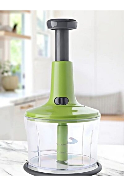 Perodia Handheld Rondosu with 3 Steel Blades and 1 Liter Bowl Vegetable Fruit Onion Chopper Kitchen Hand Robot Cutter