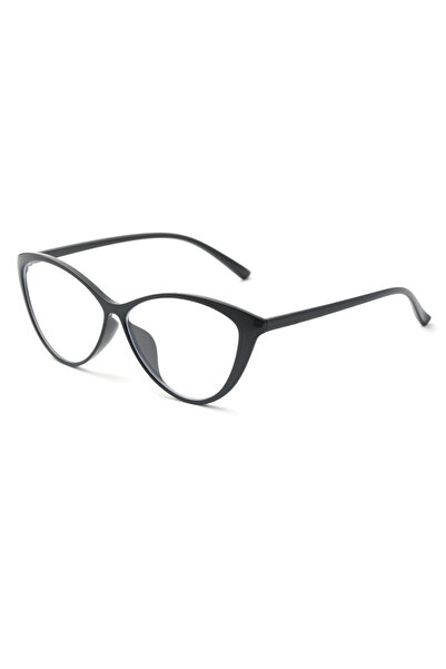 Angel Eyes Women's Cat Eye Black Rimmed Computer Glasses Blue Light Protective Clear Lens