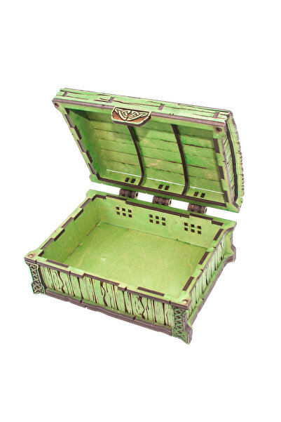 OEM Wooden jewelry box 180x135 mm, green color