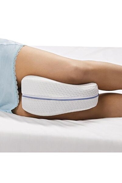 OEM Orthopedic memory foam leg pillow 25 x 24 cm, washable cover, white