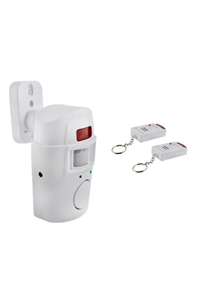 Palmonix Detector de mișcare wireless cu infraroșu, alarmă 105dB, 2 telecomenzi, rază de detecție 110°