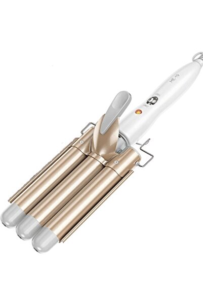 OEM Κεραμικό μπικουτί μαλλιών, χρυσό/λευκό