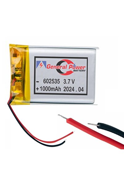 Genel Markalar 25X35MM LİPO PİL 1000MAH 35X25MM LİPO PİL 602535 3.7V LİPO PİL 602535 3.7V POLİMER PİL ÇINARCIKBENSU