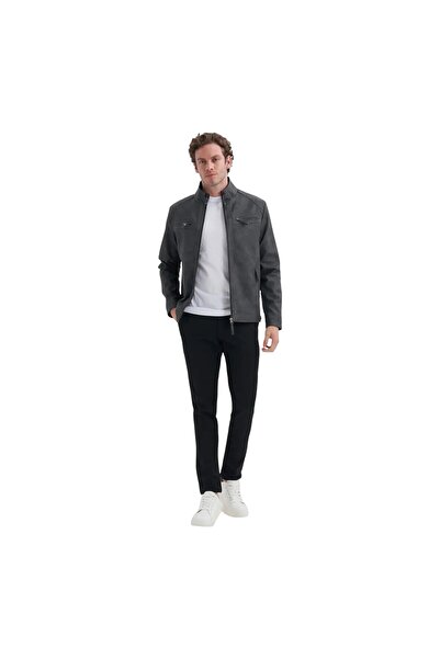 Cazador Erkek PU Deri Mont 10620 Siyah