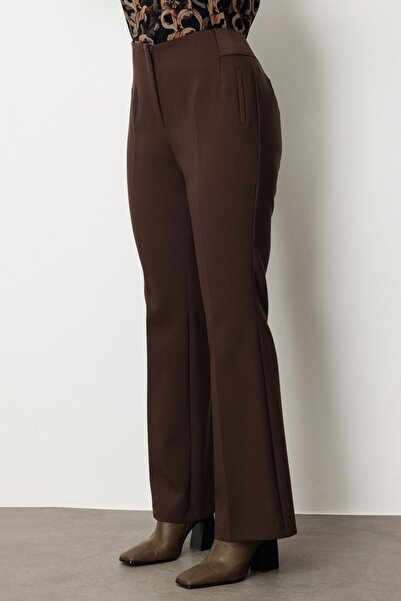 Ekol Beli Kalın Lastikli İspanyol Paça Pantolon