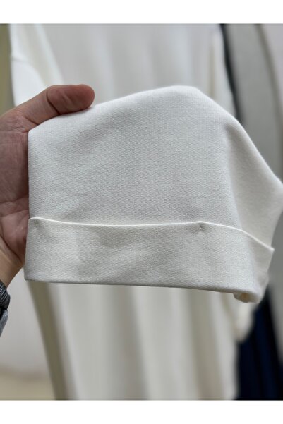 BENAHOLL Ariyla με ραφές στο μπροστινό μέρος και στα άκρα των μανικιών, άνοιγμα κορδόνια στα πλαϊνά Sweat-ZN5988 Λευκό