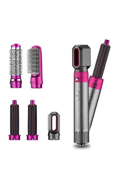 OEM Hair dryer with hot air comb 5 in 1, multifunctional styling, curling, electric straightener, automa