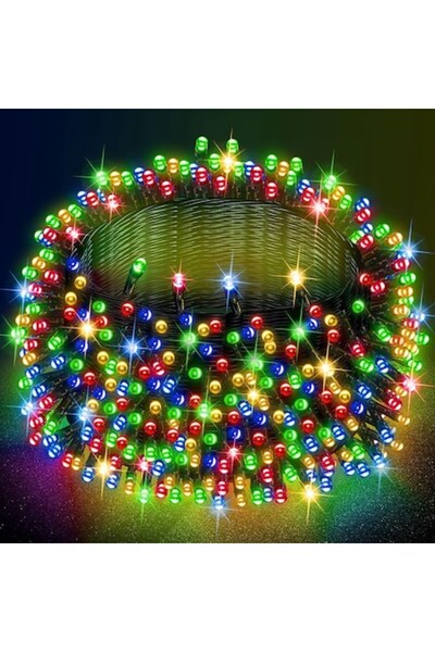 OEM Christmas Light Strip , 8 Lighting Modes, Indoor/Outdoor, Dark Green Wire, 100m, 1000 LEDs, Mult